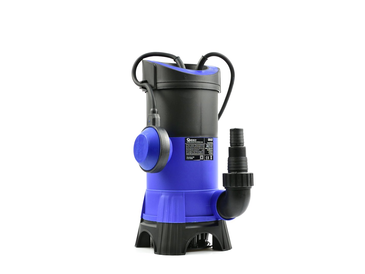 Plastové čerpadlo na špinavou vodu 1100 W Geko G81457 – detail oběžného kola