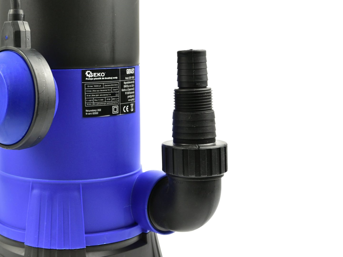 Plastové ponorné čerpadlo na špinavou vodu 1100 W – náhradní díl / finální produkt Geko G81457 4
