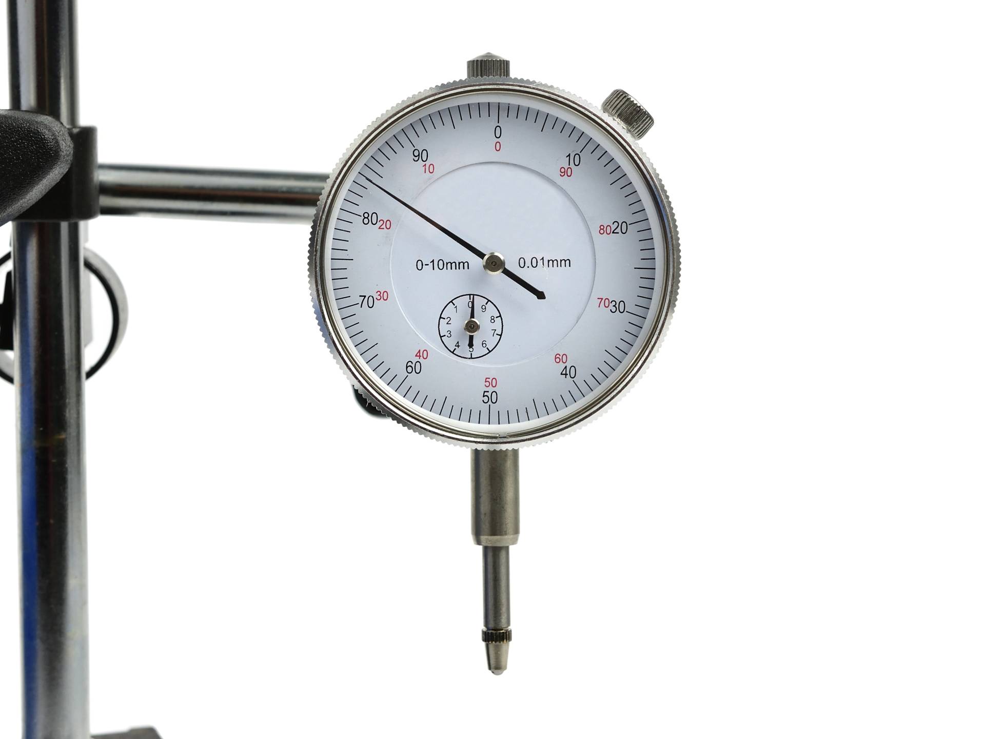 Hodinový senzor 10/0,01 mm na magnetickém stojanu (kufr) – Geko 4