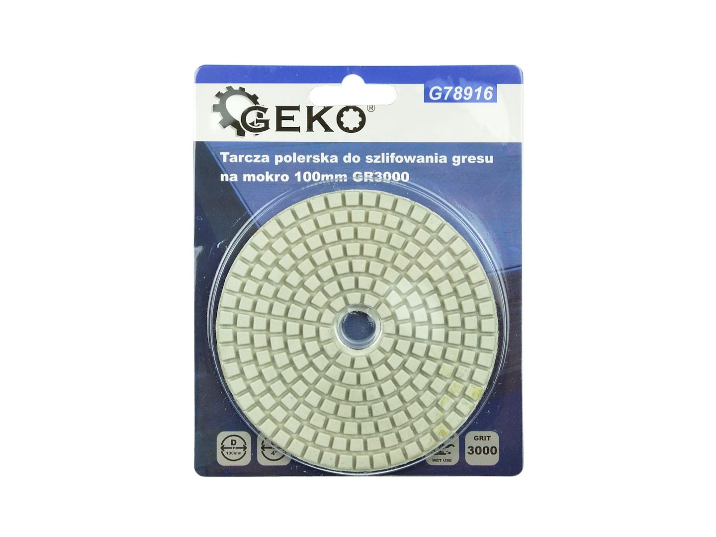 Lešticí kotouč pro mokré broušení dlaždic 100 mm GR3000 (5/25/250) 4