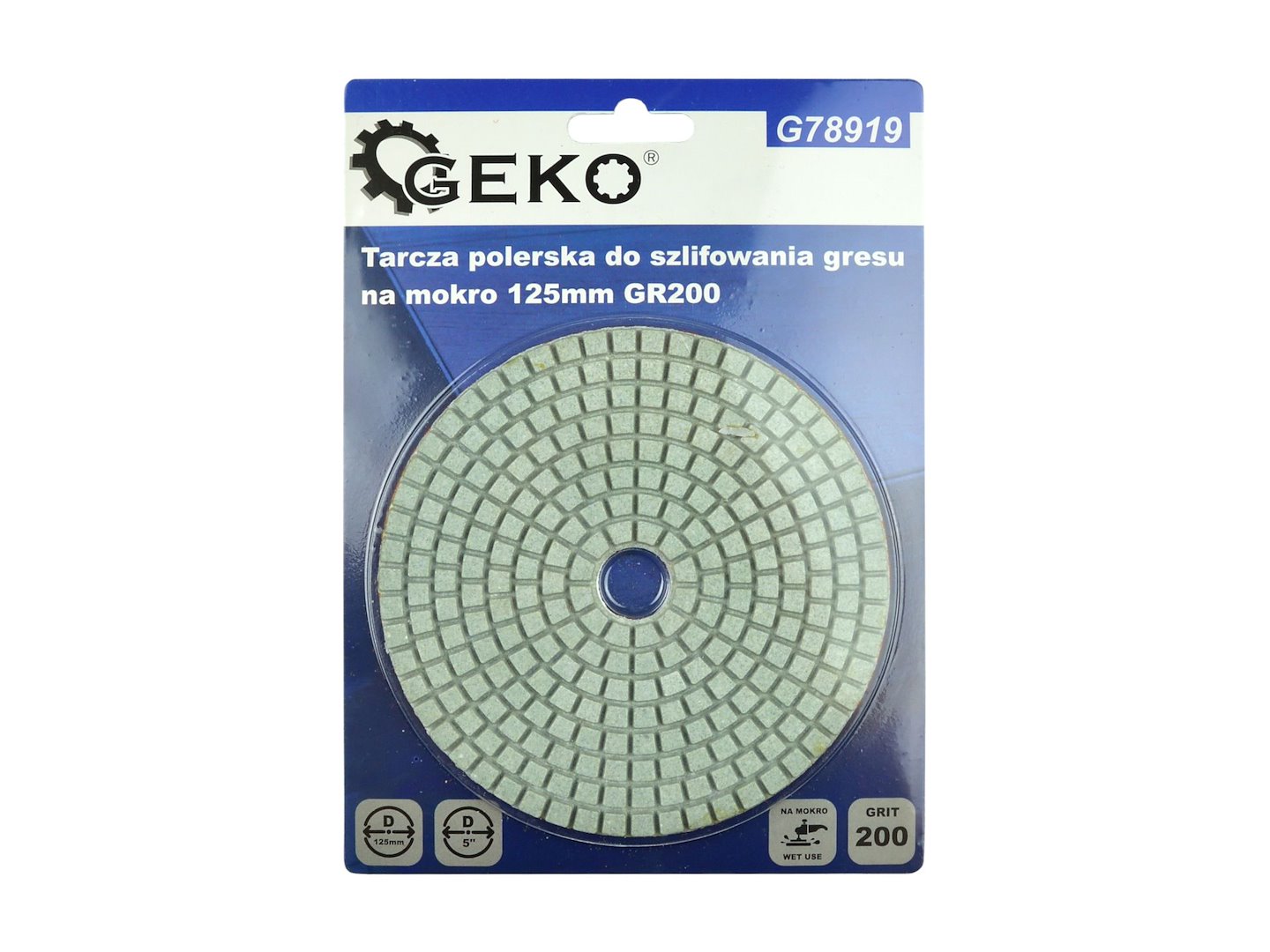 Lešticí kotouč pro mokré broušení dlaždic 125 mm GR200 (5/25/250) 4