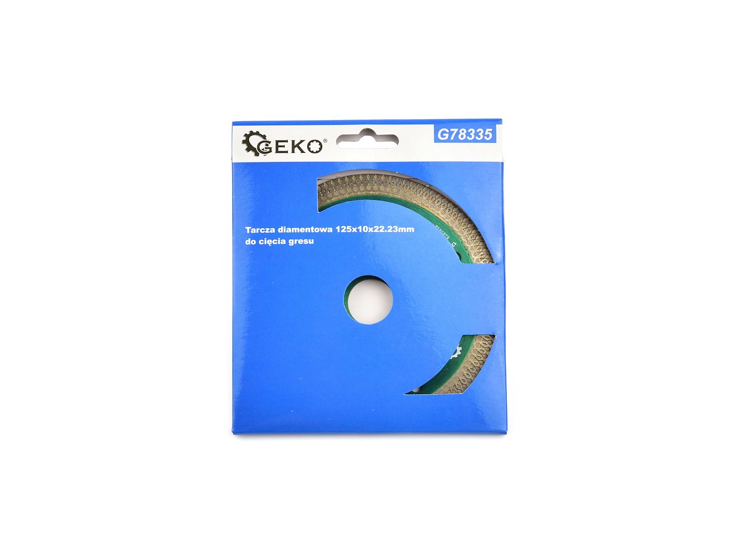 Diamantový kotouč 125x10x22,23 mm Geko – detail upínacího otvoru