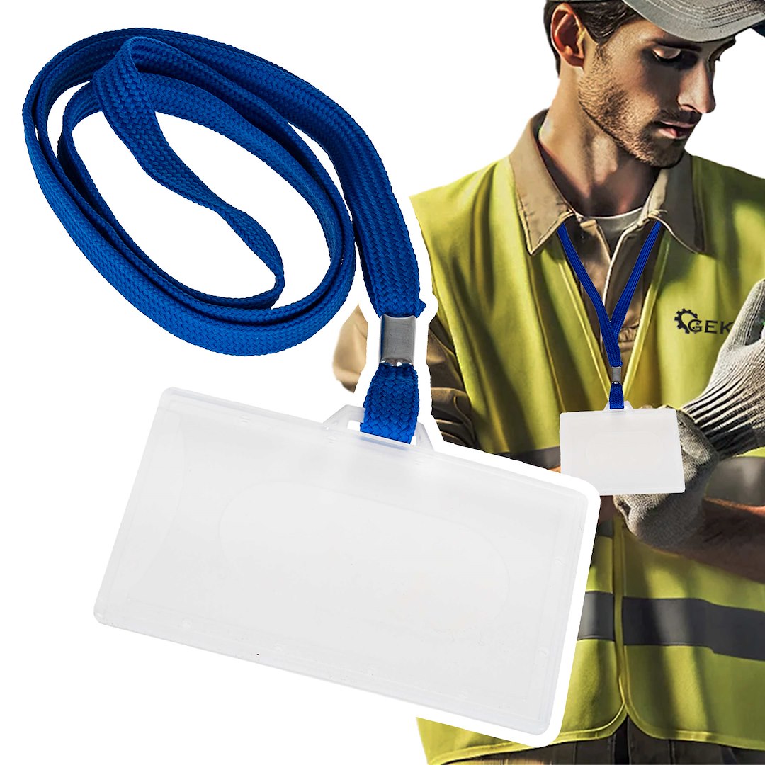 Identifikační štítek s poutkem 92 x 59 mm – celkový pohled na produkt