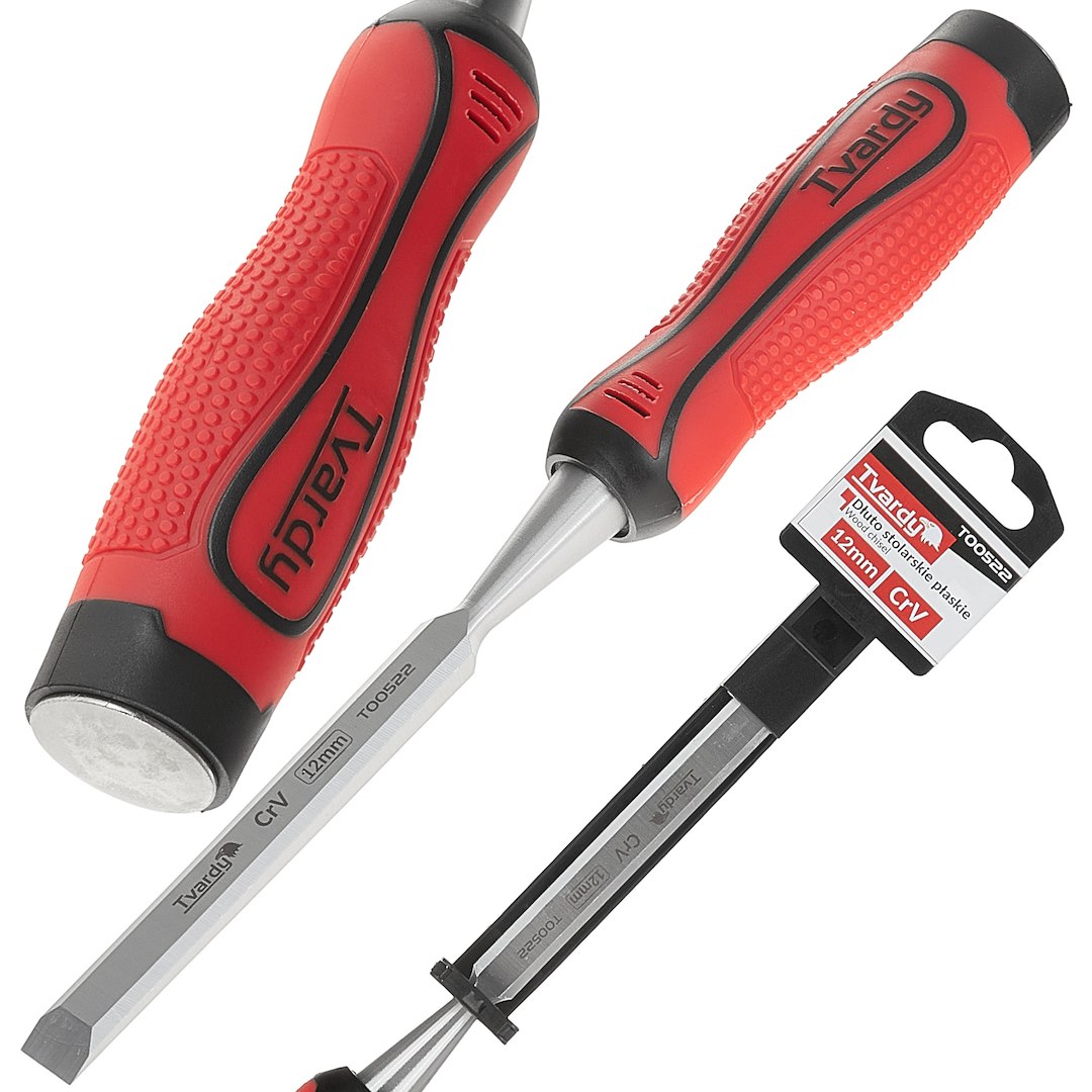 Ploché truhlářské dláto 12 mm CrV – celkový pohled