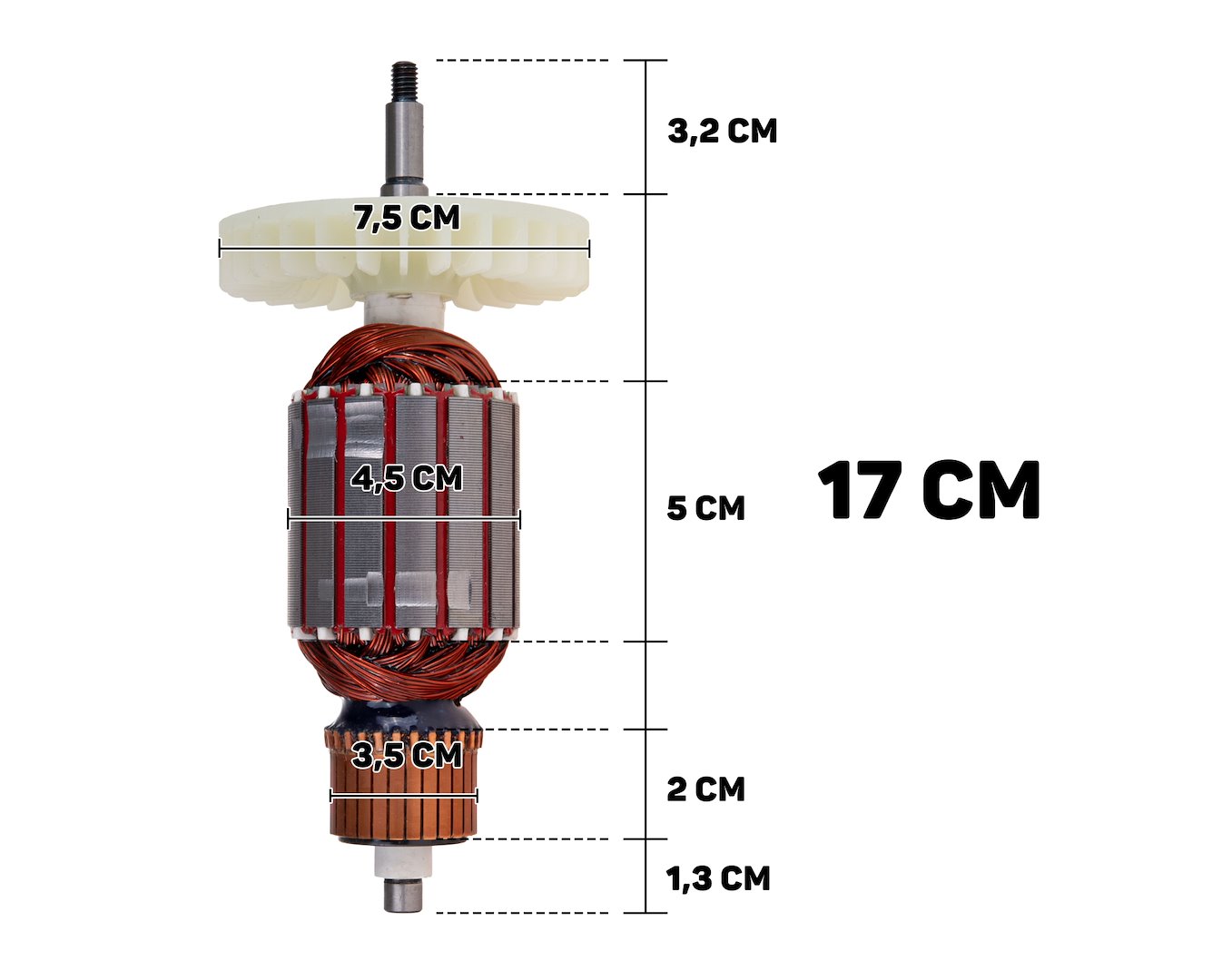 Rotor pro elektrickou řetězovou pilu (přímý motor) 2400 W (1) 4