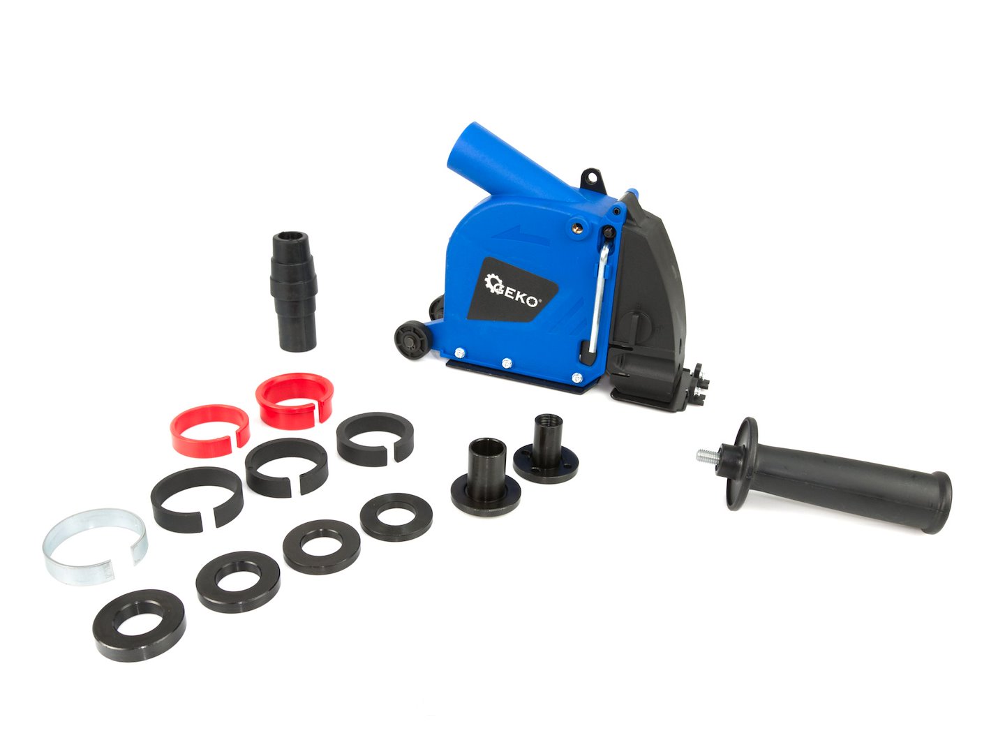 Odsávací protiprachová krytka drážkovač 125/115 mm – celkový pohled