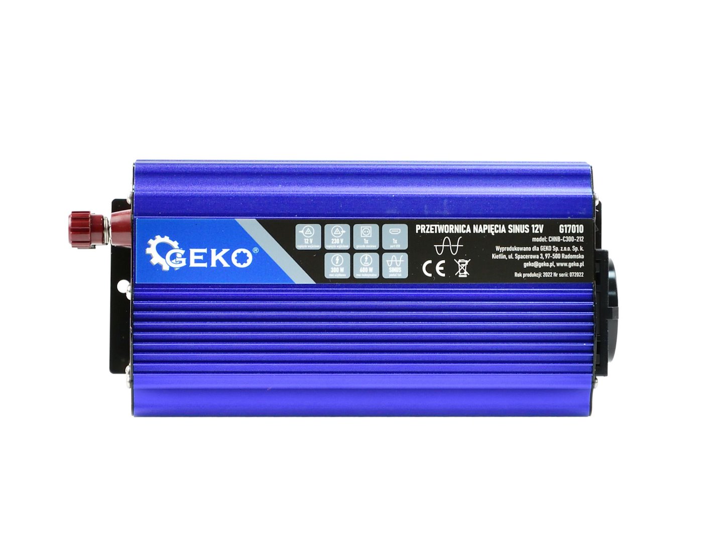 Měnič napětí SINUS 12V/230V 300/600W Geko 4
