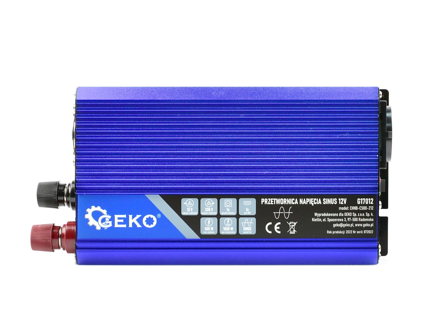 Měnič napětí SINUS 12V/230V 500/1000W Geko 4