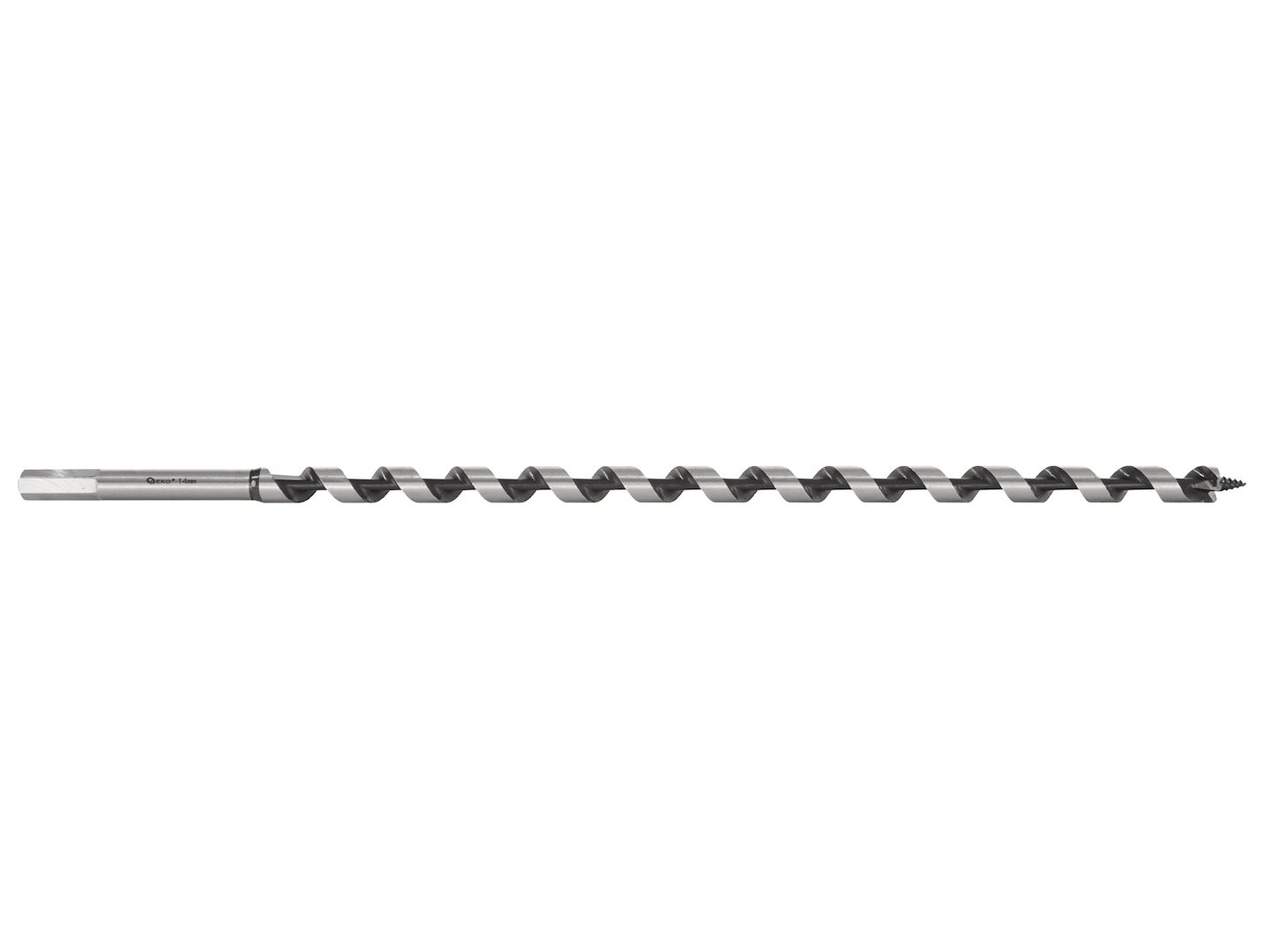 Spirálový vrták do dřeva 16×460 mm Geko – celkový pohled na vrták