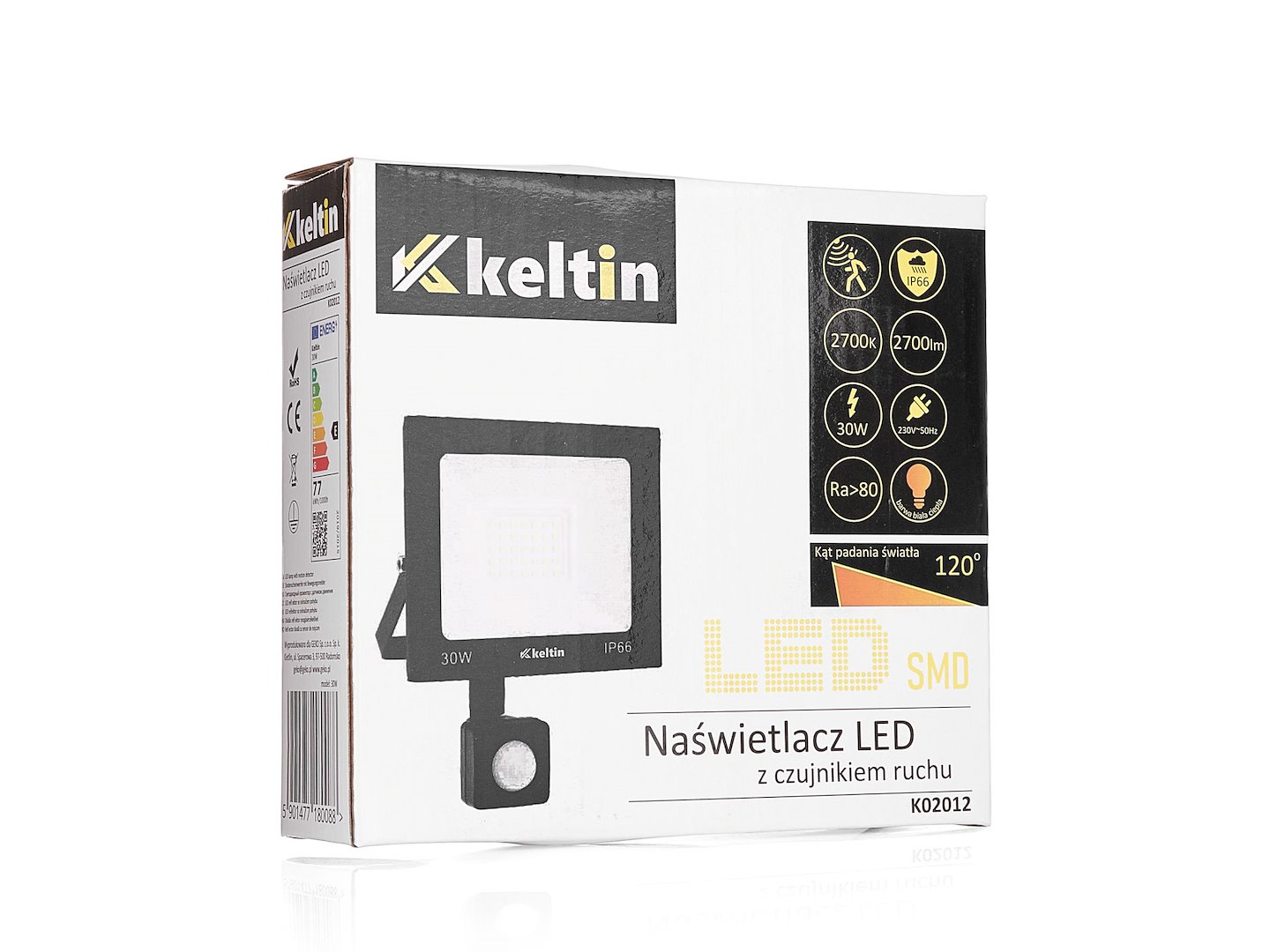 LED světlomet 30 W s pohybovým senzorem – teplá bílá barva 2700 K 7