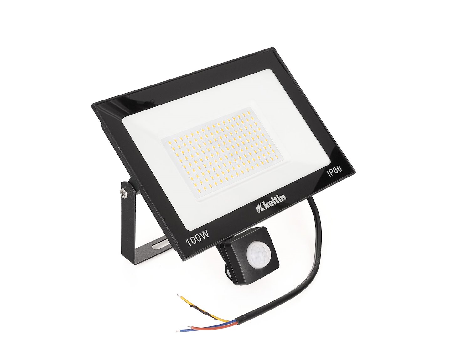 LED světlomet 100 W s pohybovým senzorem – celkový pohled