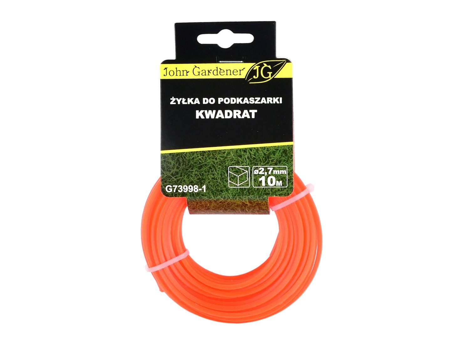 Vlasec pro vyžínač čtvercový 2,7 mm x 10 m Geko – celkový pohled na cívku