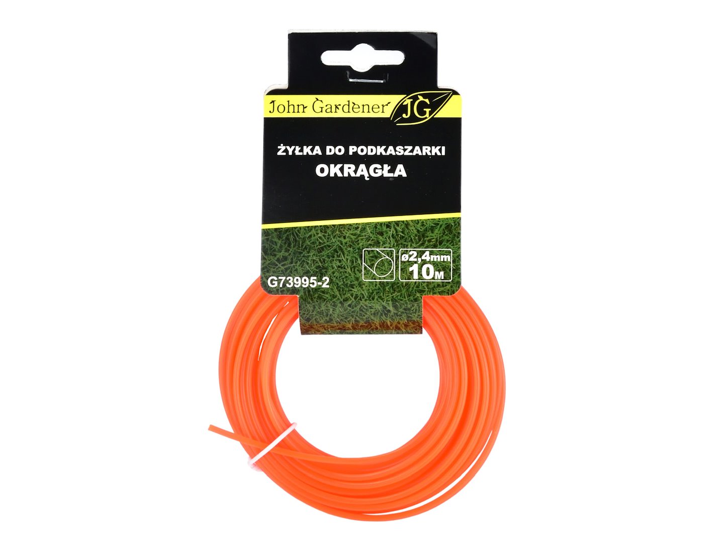 Vlasec pro vyžínačku kulatý 2,4 mm × 10 m Geko – celkový pohled na balení