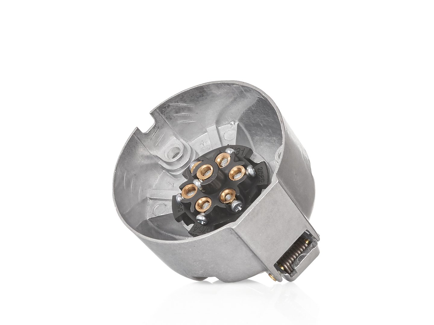 Zásuvka pro přívěs 7PIN 12V hliník Geko – detail konektorů