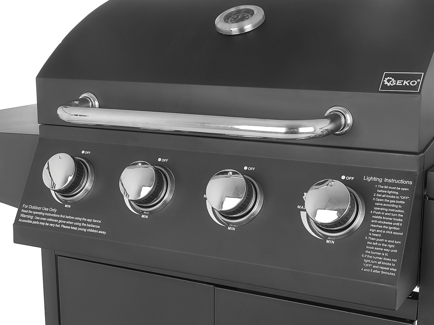 Plynový gril 5 hořáků (4+1) 14,5–15 kW – Geko G80516 8