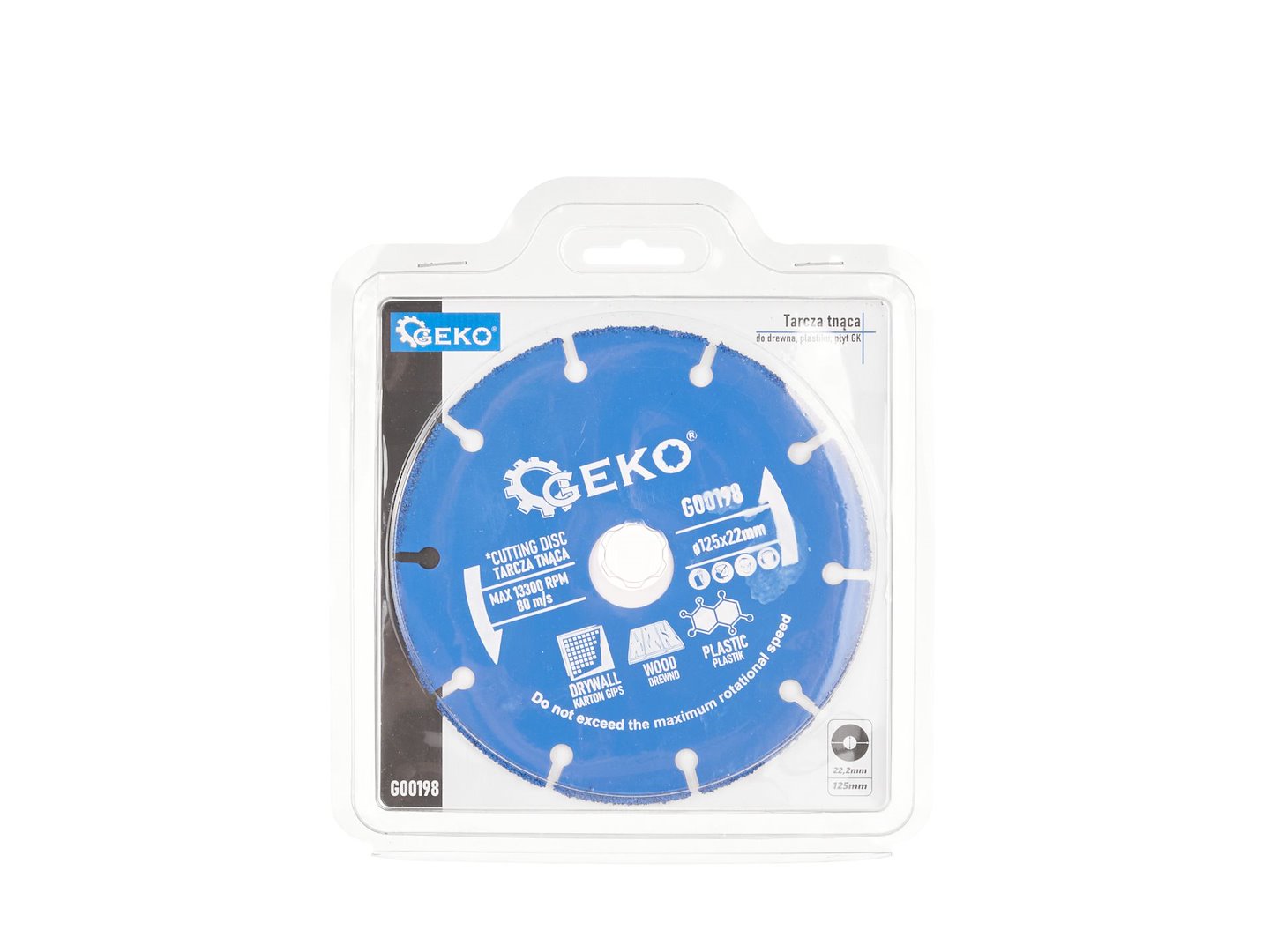 Řezací kotouč Geko 125 x 22,2 mm – balení 10 kusů