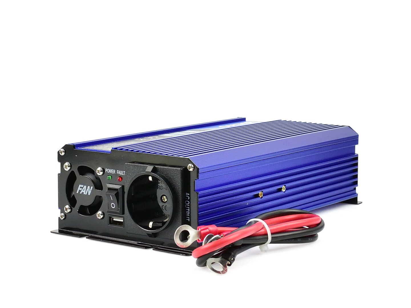 Napěťový měnič SINUS 24V/230V 500/1000W Geko – celkový pohled