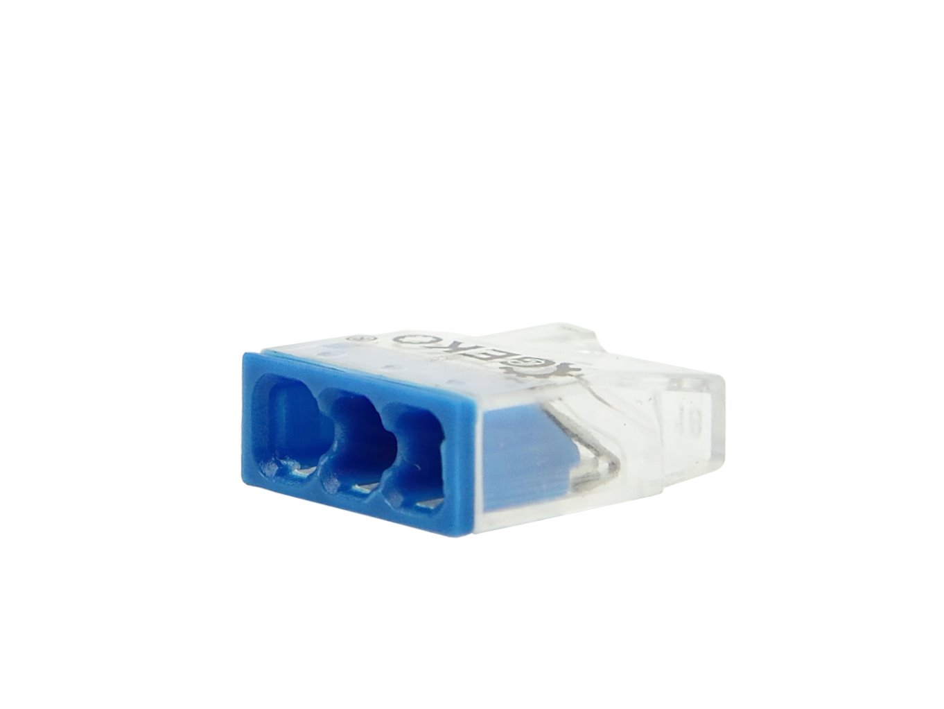 Elektrická rychlospojka Geko 3x0,5-2,5 mm² – detail konektorů