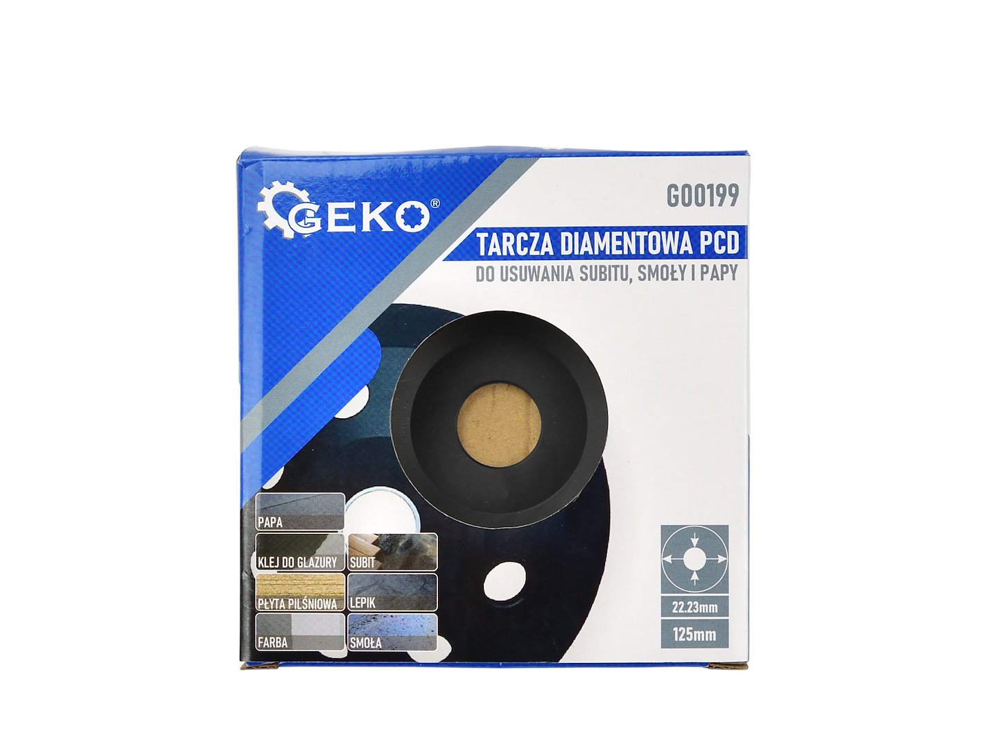 Diamantový kotouč PCD 125 x 22,23 mm – použití při odstraňování bitumenu