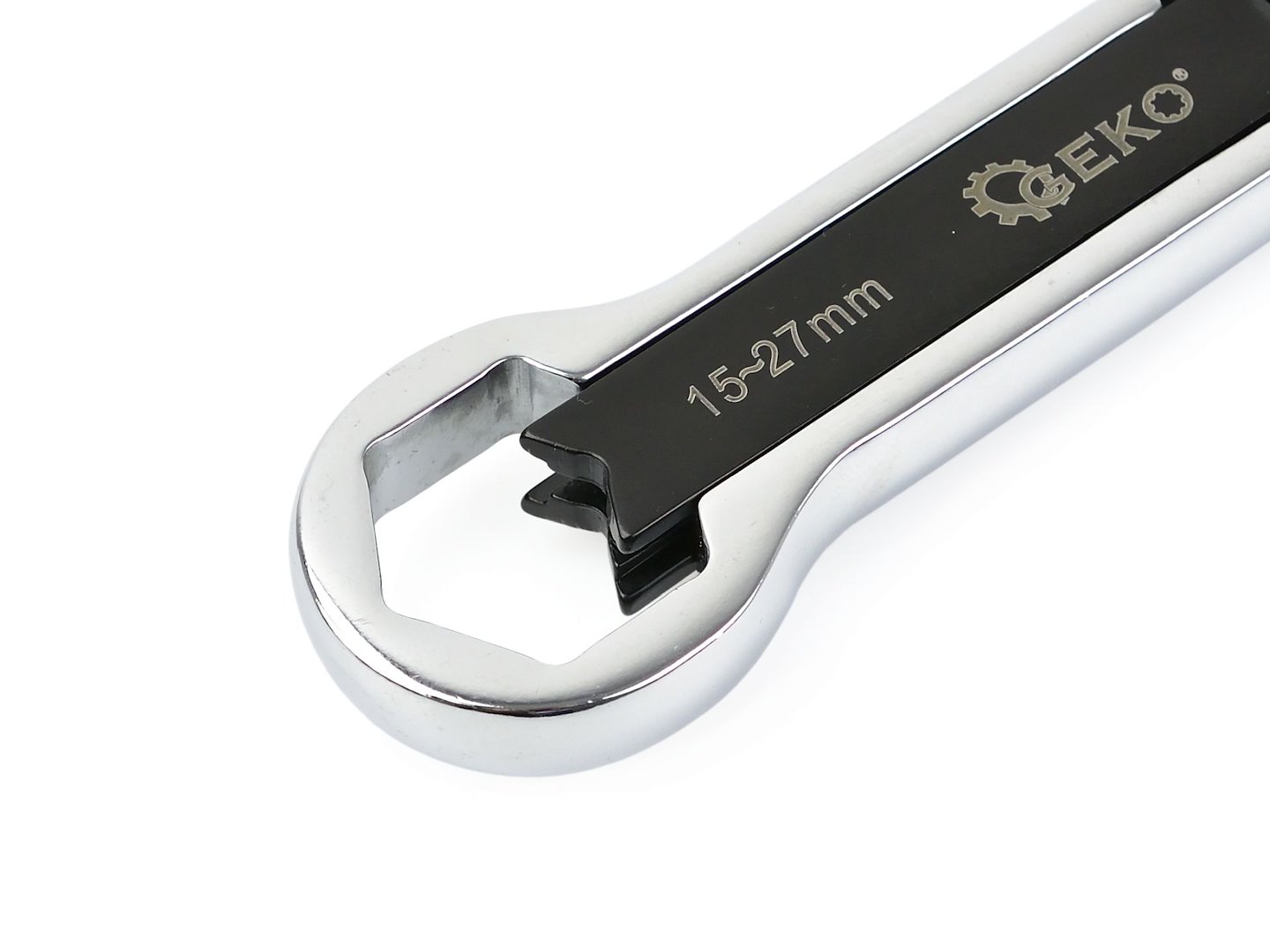 Nastavitelný klíč s okem oboustranný Geko – detail seřizovacího mechanismu