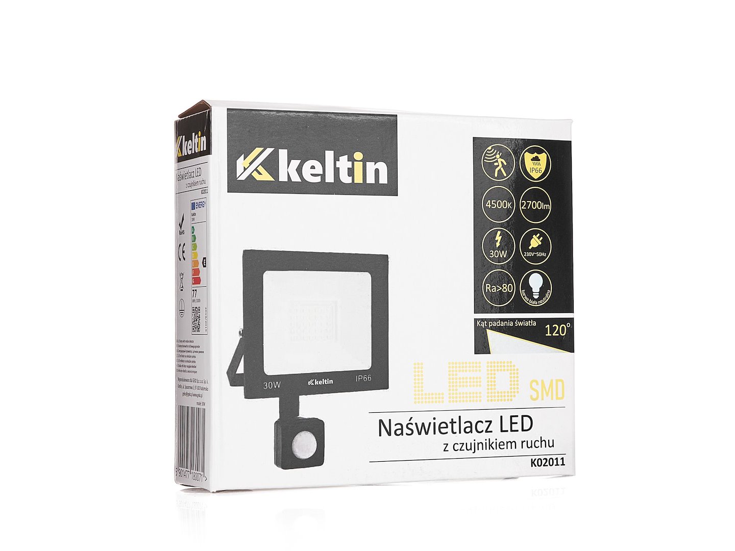 LED světlomet 30 W s pohybovým senzorem – neutrální bílá 4500 K 7