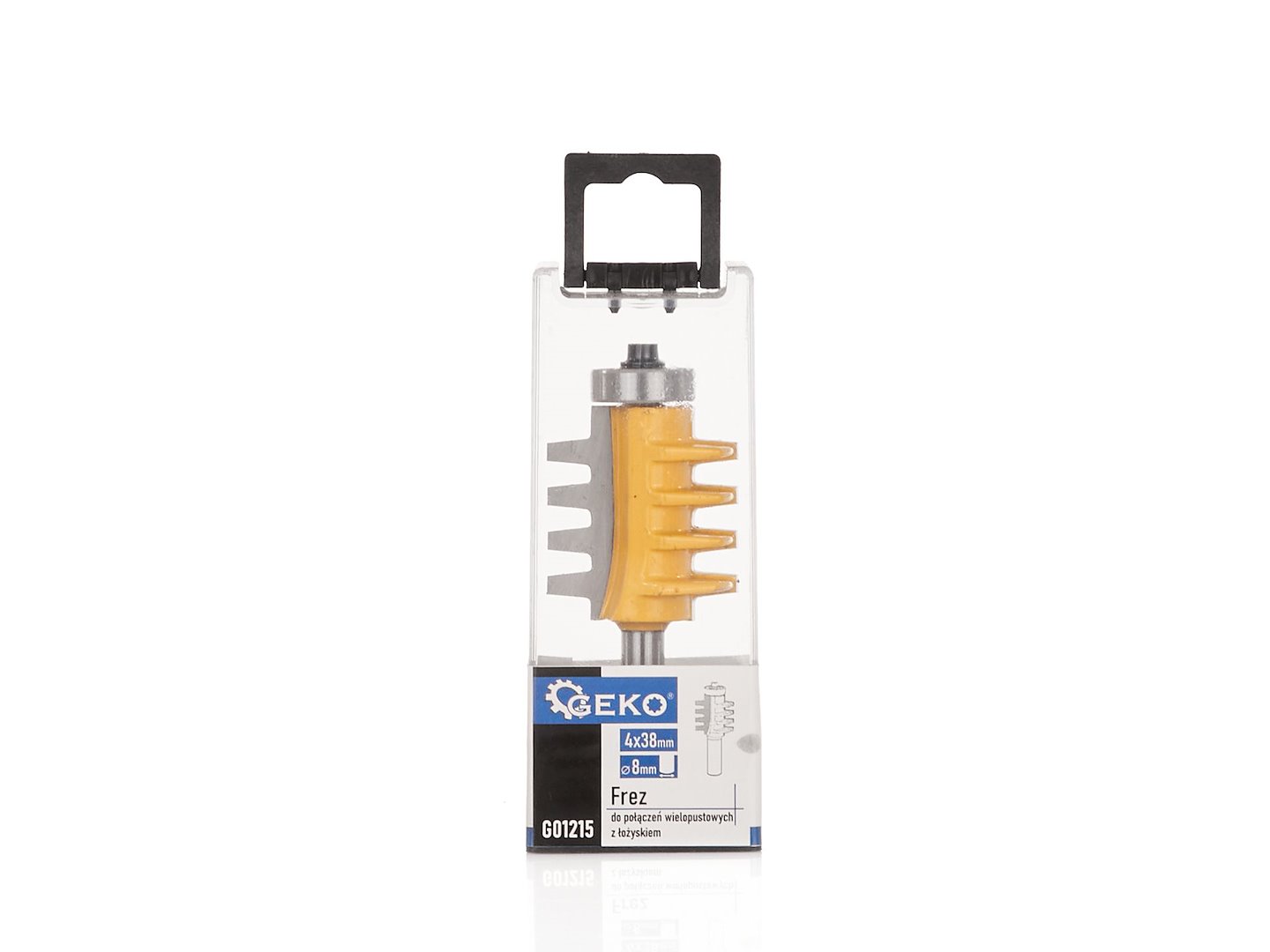 Fréza na vícehranové spoje s ložiskem 4×38 mm – detail ostří a dříku 8 mm