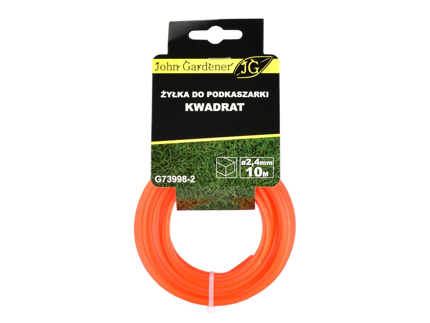 Vlasec pro vyžínačku čtvercový 2,4 mm × 10 m Geko – pohled na cívku struny