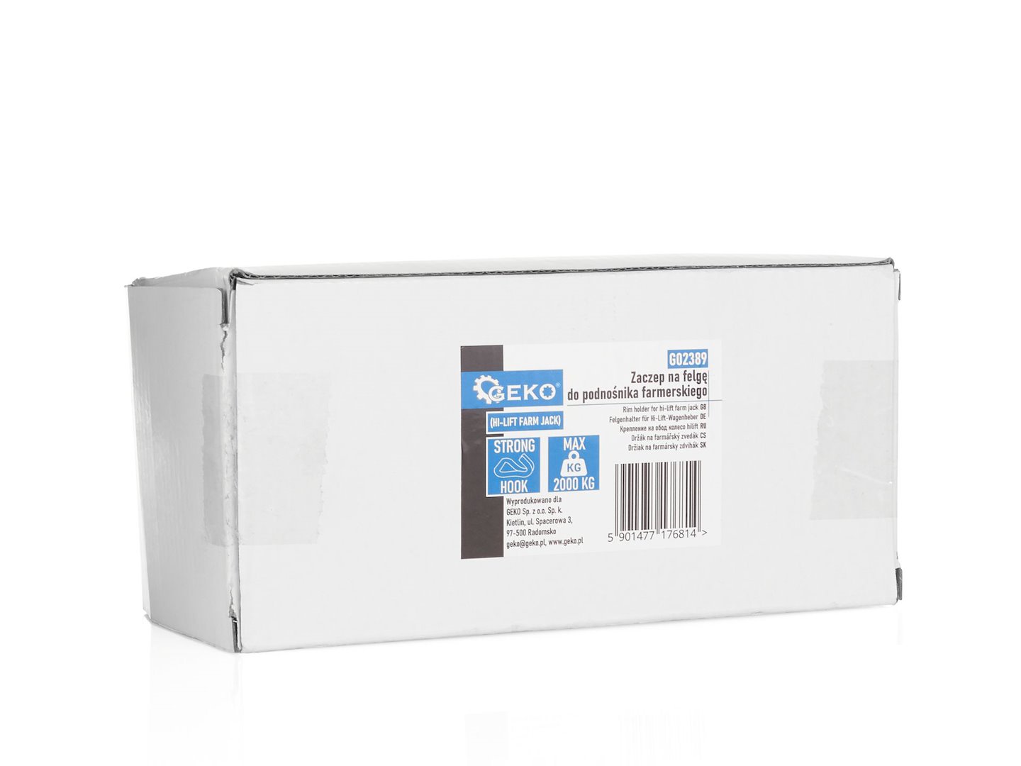Držák – háček na ráfek pro farmářský zvedák Hi-Lift (Geko G02389) 4