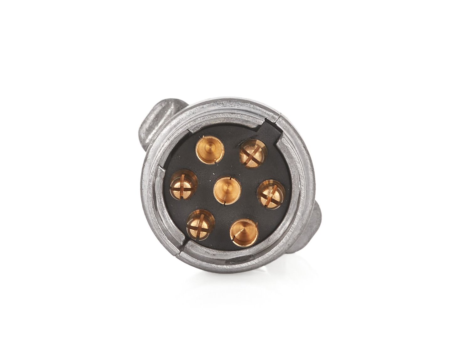 Zástrčka pro přívěs 7PIN 12V hliník – boční pohled