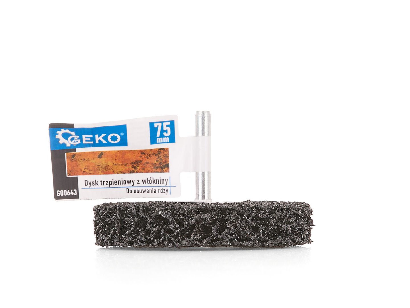 Vláknitý kotouč na odstraňování rzi 75 mm Geko – detail vláknitého povrchu