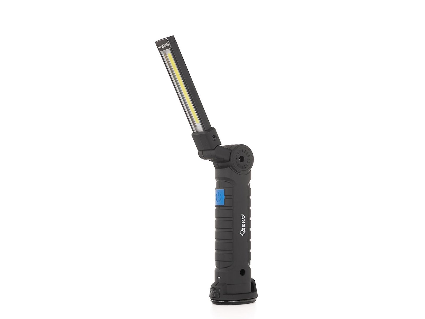 Skládací LED COB dílenská lampa Geko – celkový pohled