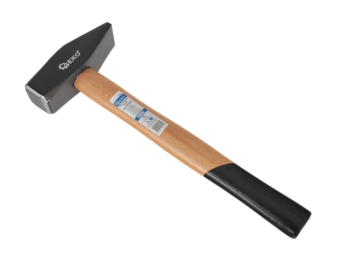 Kovářské kladivo 1500 g Geko Premium — detail hlavy