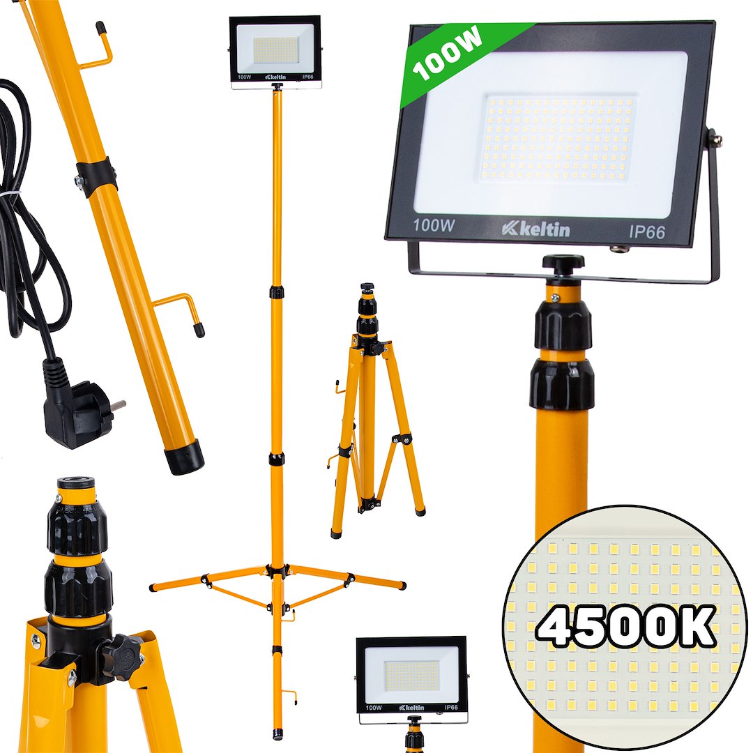 LED světlomet 100 W Geko – celkový pohled na produkt