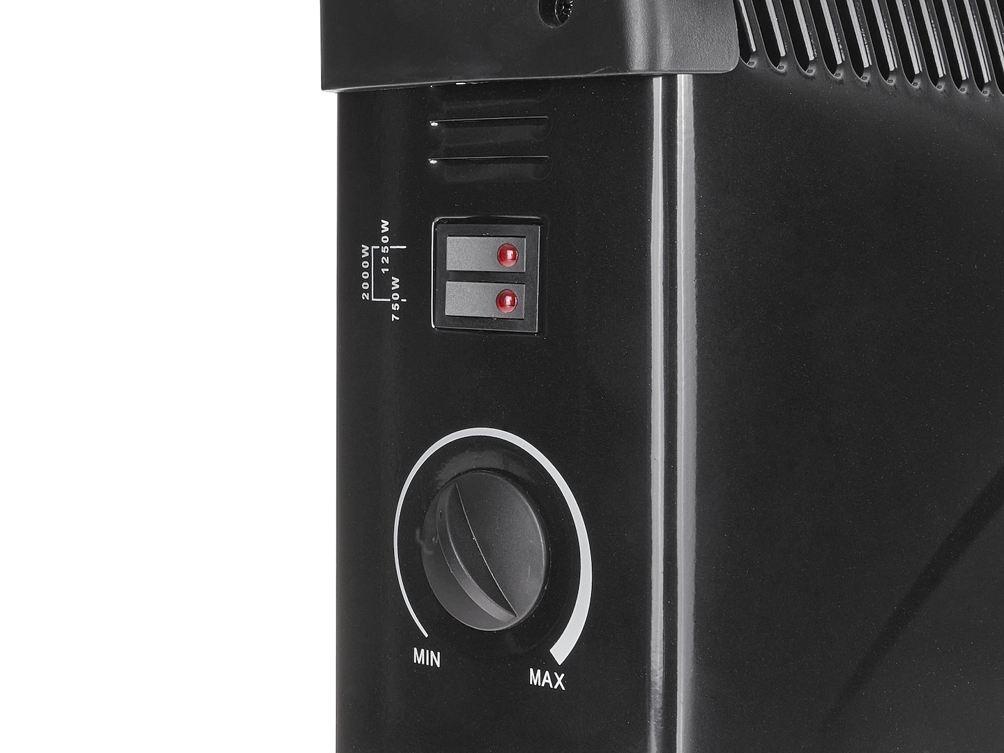 Černý konvektorový radiátor s termostatem 2000 W (1) 5