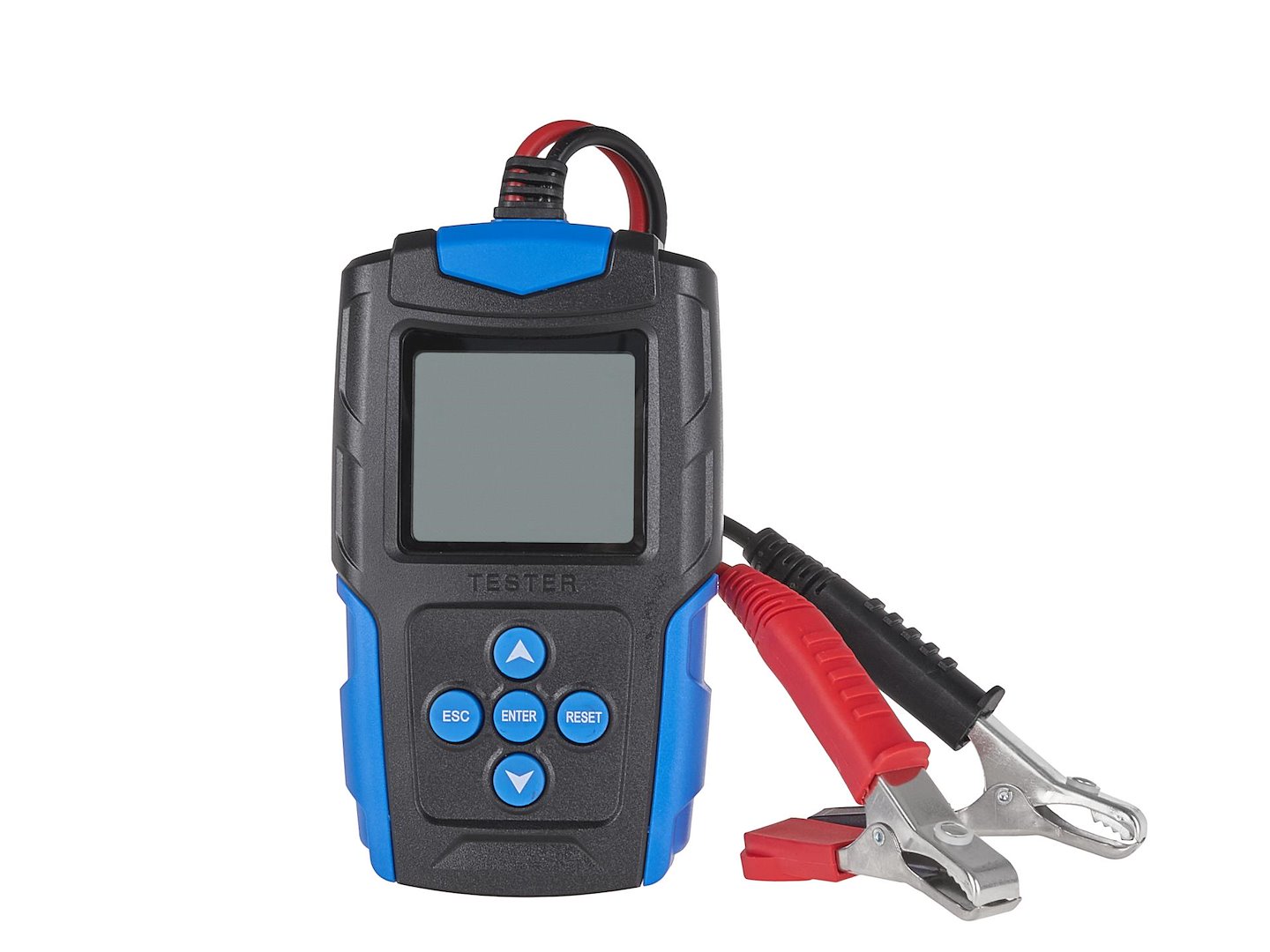 Tester LCD měřič akumulátorů 12/24 V Geko – LCD displej se zobrazením kapacity