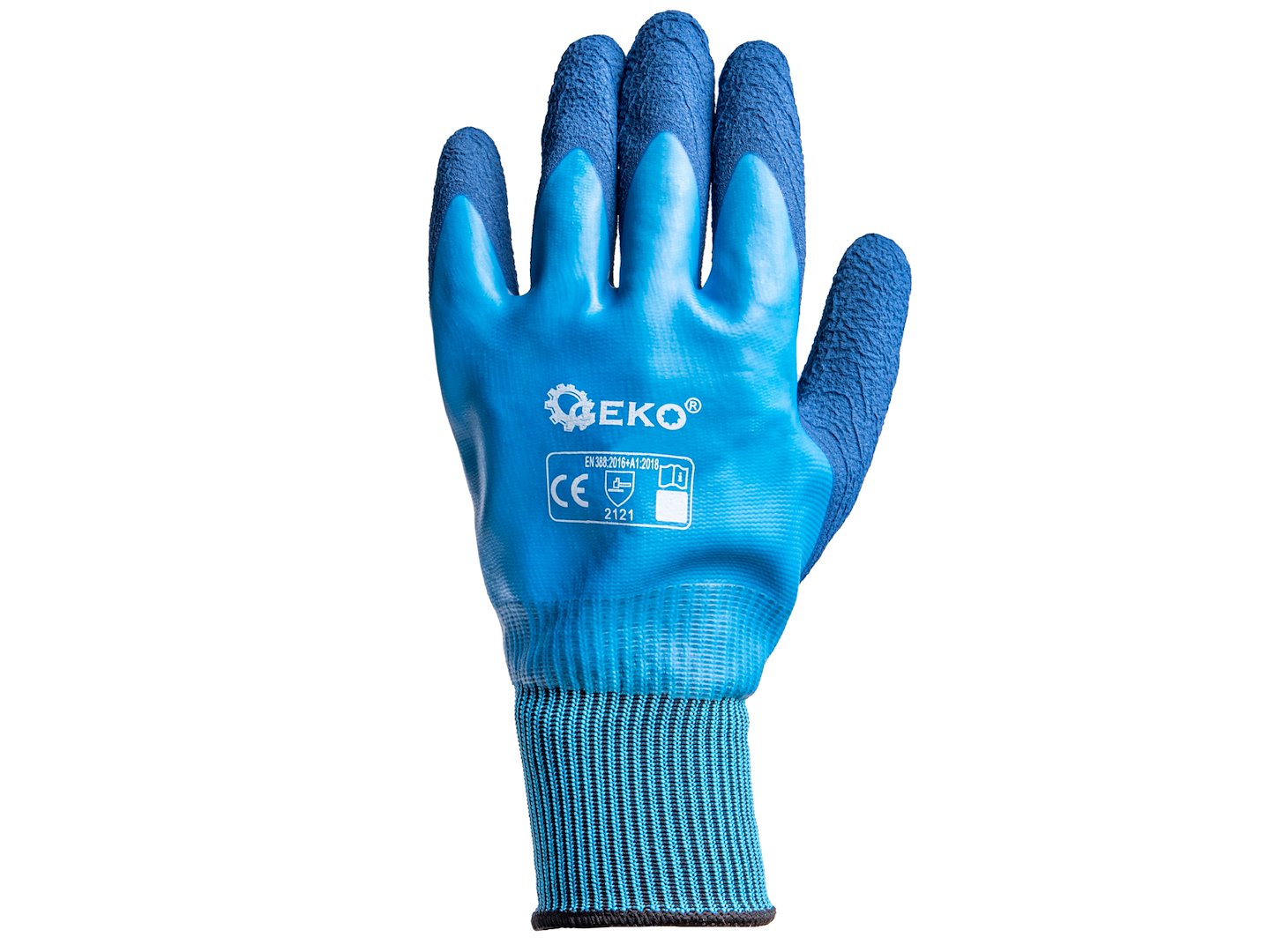 Pracovní rukavice voděodolné velikost 10 /polyester – latex/ – balení 12 párů | Geko 4