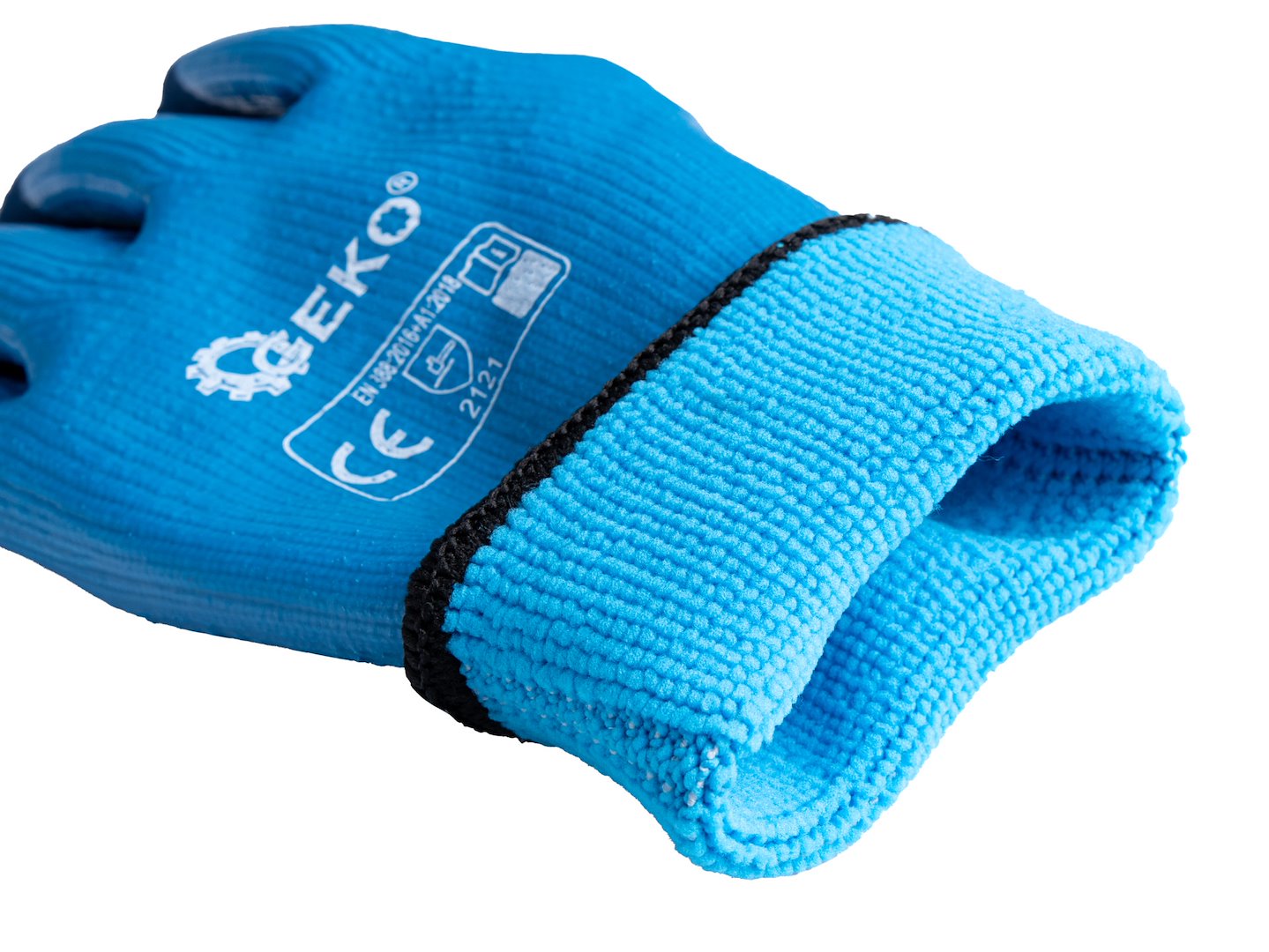 Pracovní rukavice voděodolné zateplené vel. 10 – jersey/latex – Geko G75037 8