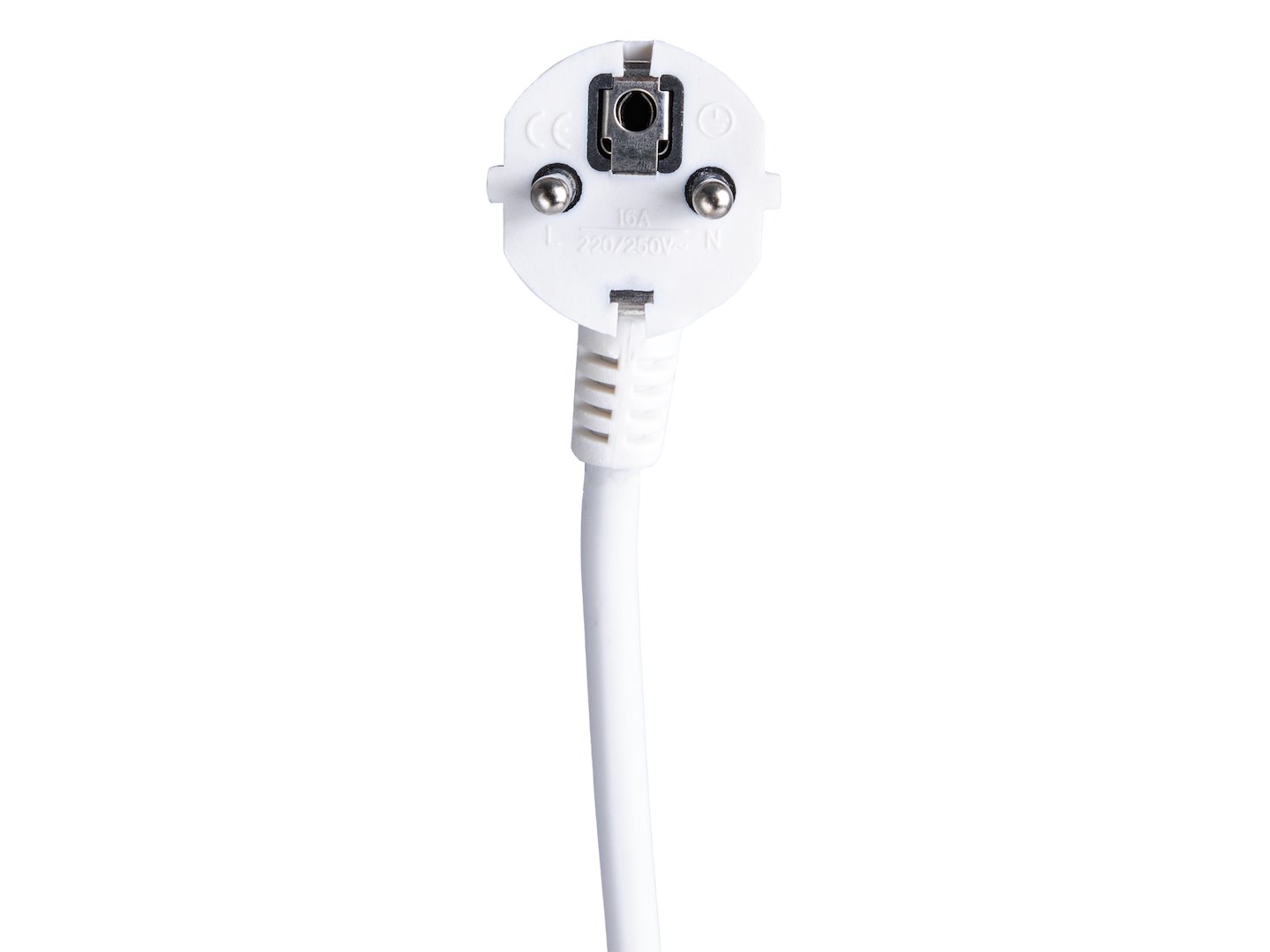Prodlužovací kabel Geko – bílá zásuvková lišta s 5 zásuvkami, 3 m 7