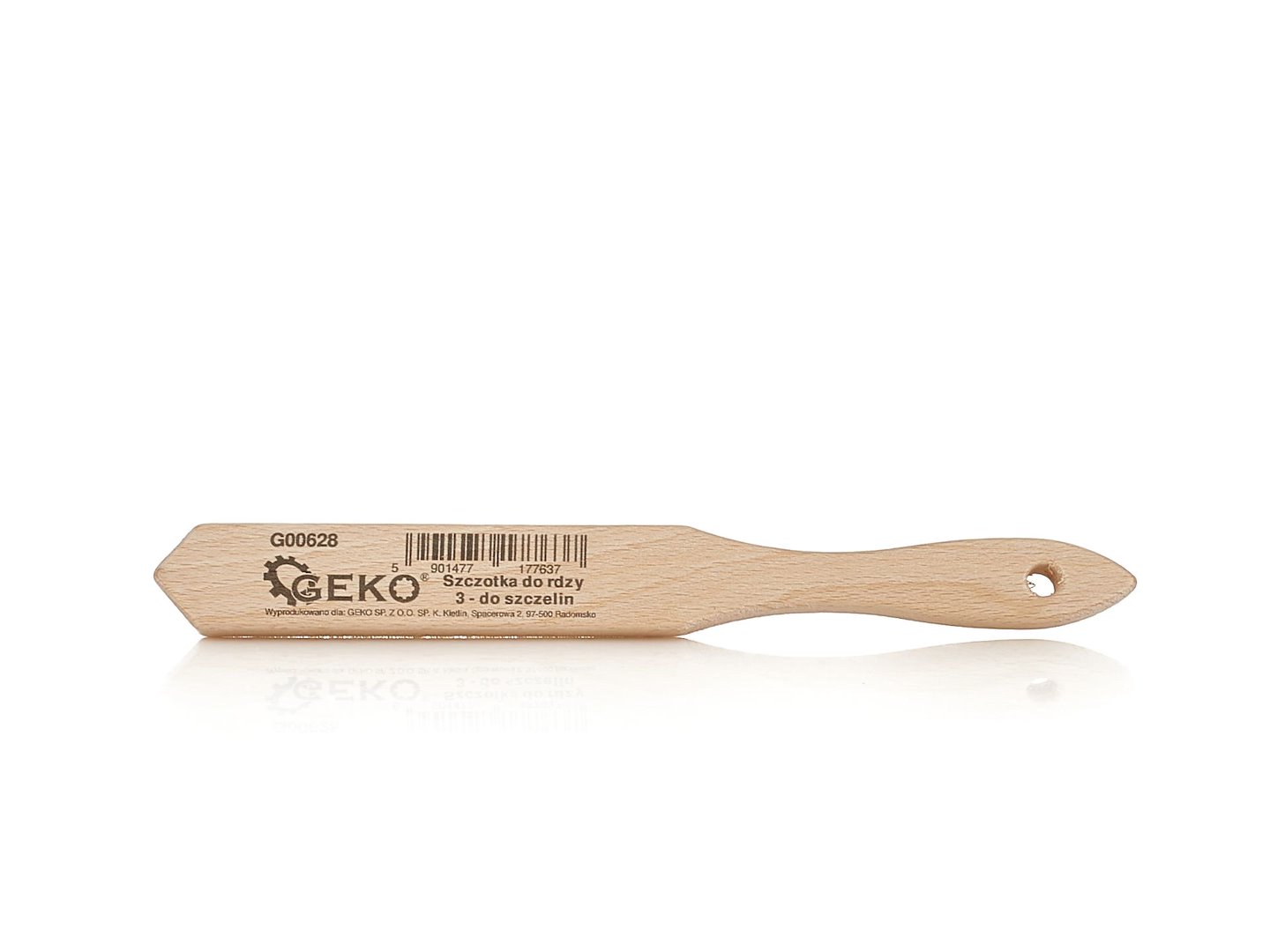 Drátěný kartáč Geko 3 řady – detail pro štěrbiny