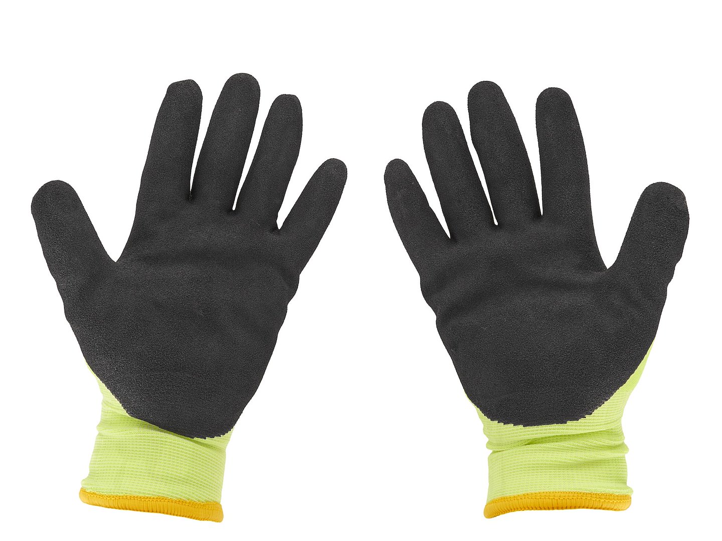 Pracovní rukavice zateplené zimní fluorescenční Geko G75002 – pohled na dlaň