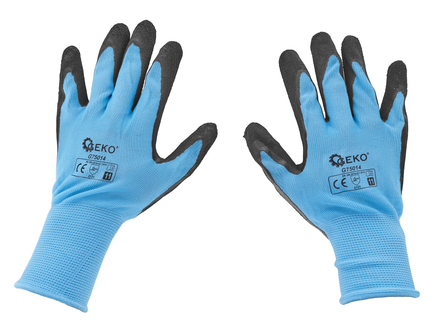 Ochranné rukavice Geko G75014 vel. 11 modré – celkový pohled