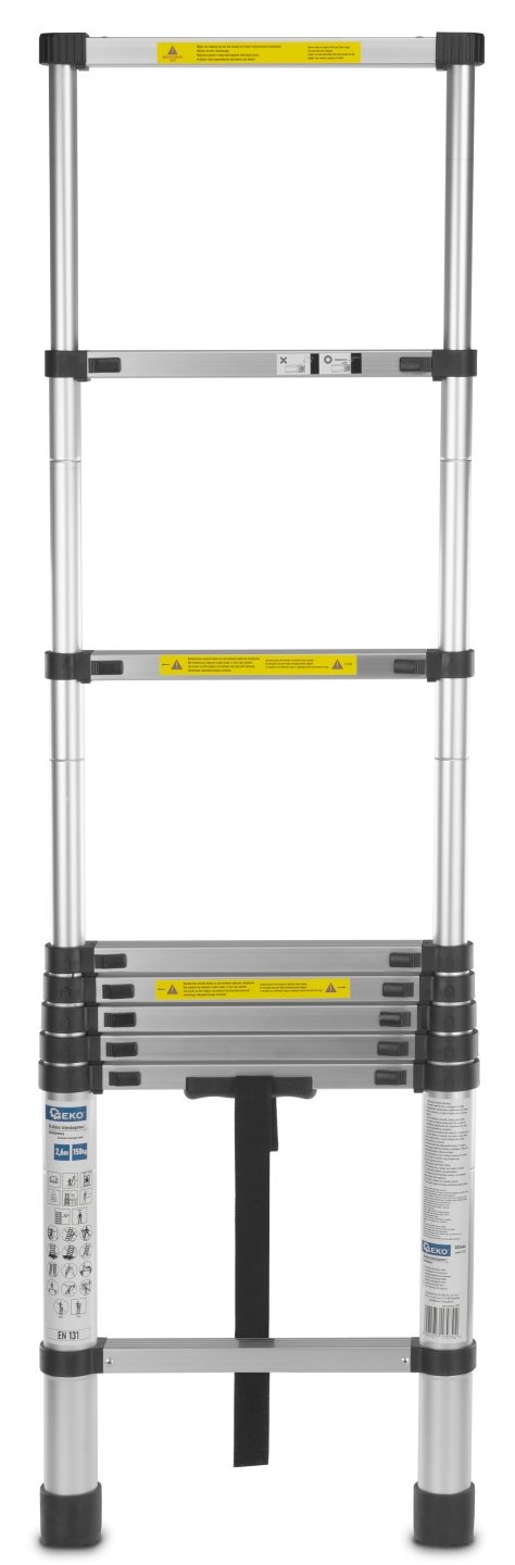 Teleskopický hliníkový žebřík 2,6 m 150 kg (1) 4