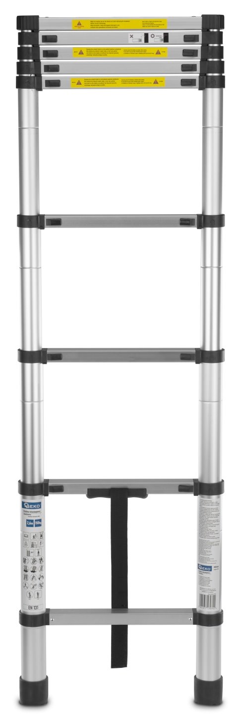 Teleskopický hliníkový žebřík 2,6 m 150 kg (1) 5