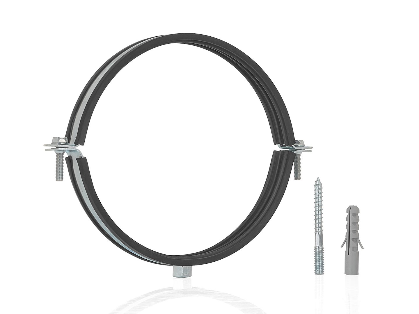 Kovová objímka s gumou pro trubky 4" 107-112 mm (50) 2