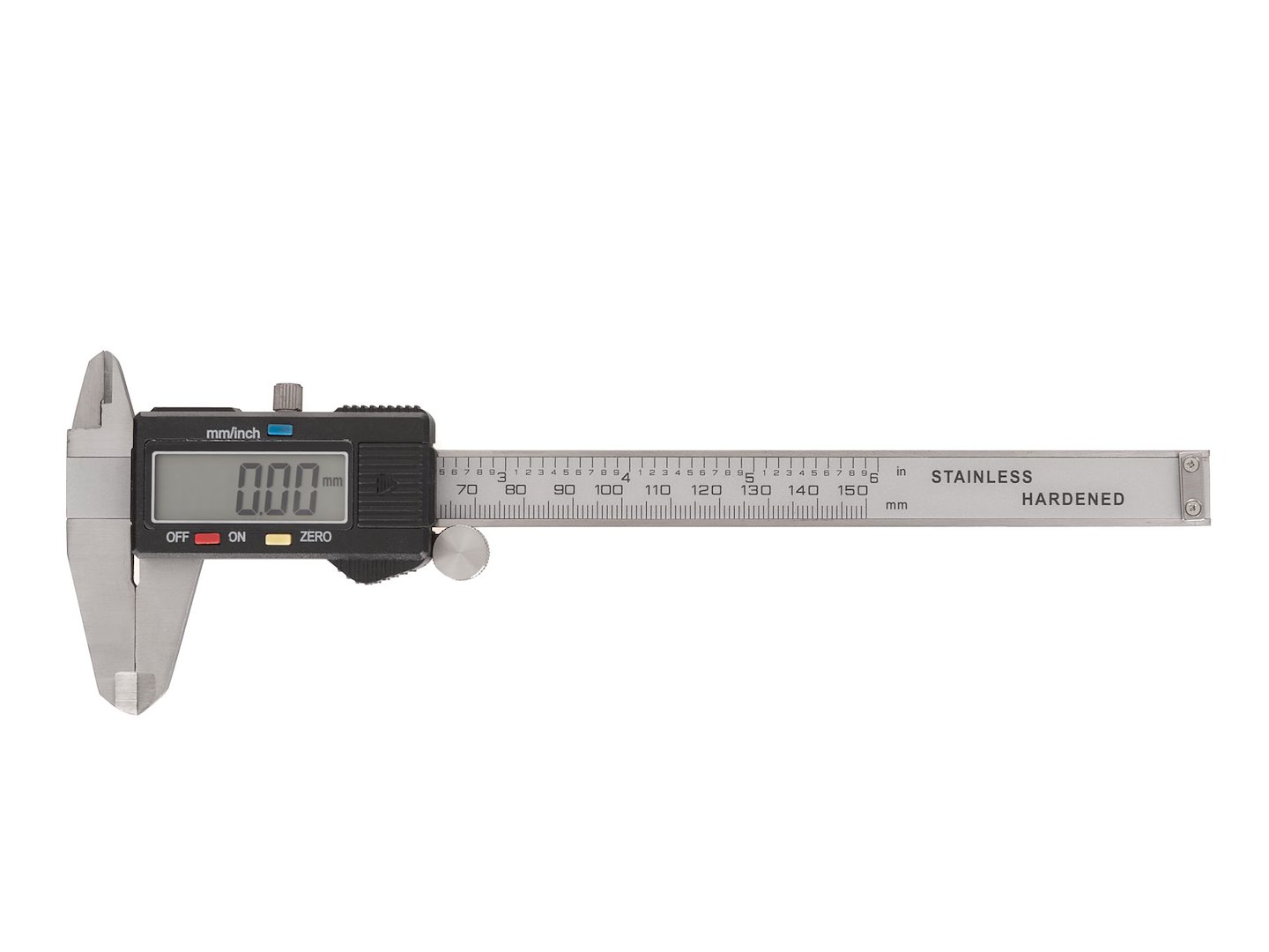 Digitální posuvné měřítko Geko 150 mm – detail čelistí