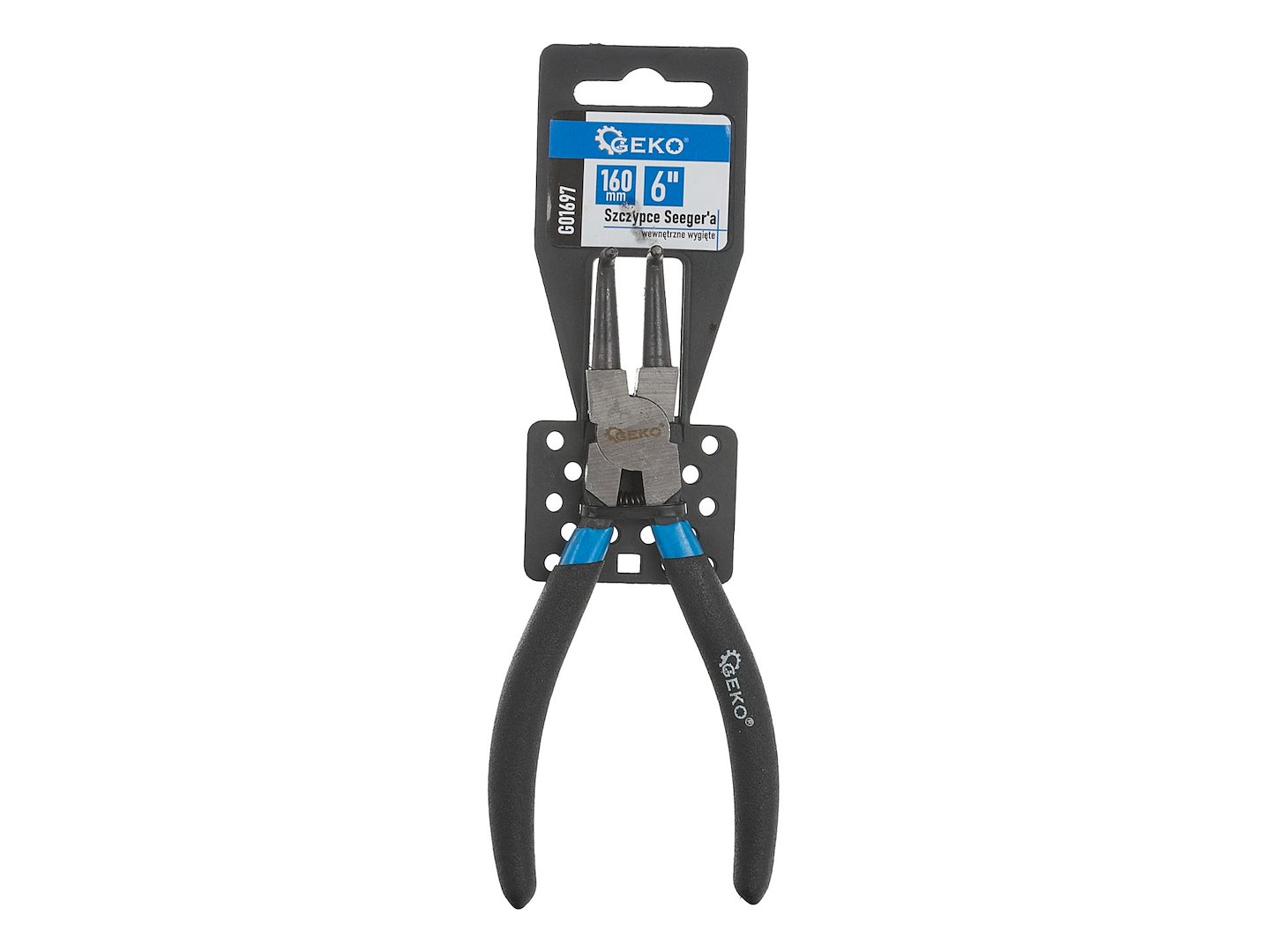 Seegerovy kleště vnitřní zahnuté 160 mm – ergonomická rukojeť