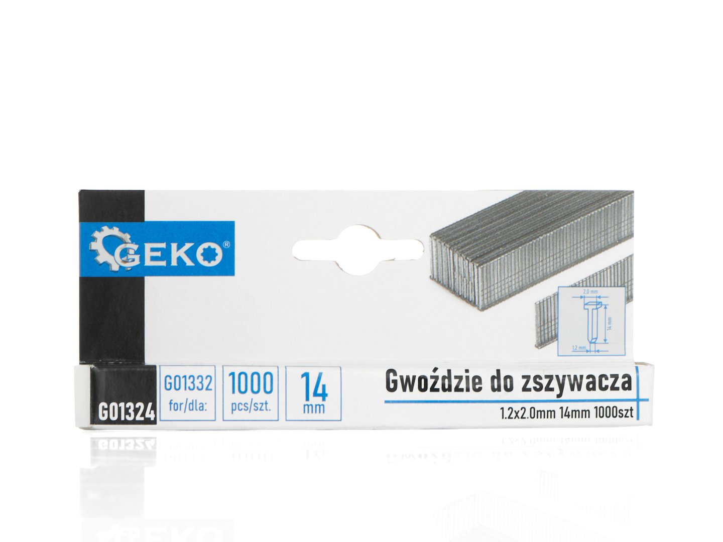 Hřebíky do sešívačky Geko 1,2 × 2,0 mm – ukázka použití