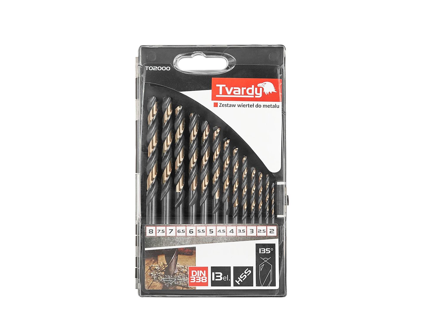 Sada vrtáků do kovu HSS 2,0–8,0 mm, 13 ks (15/60) 3
