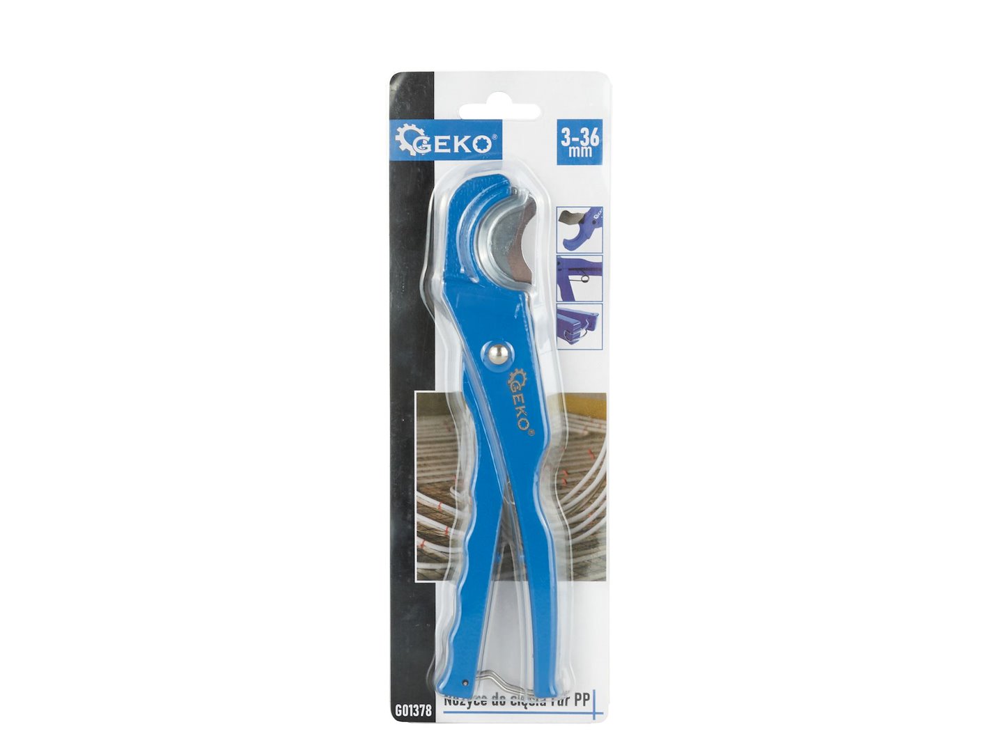 Nůžky na řezání trubek PP 3–36 mm – Geko 4