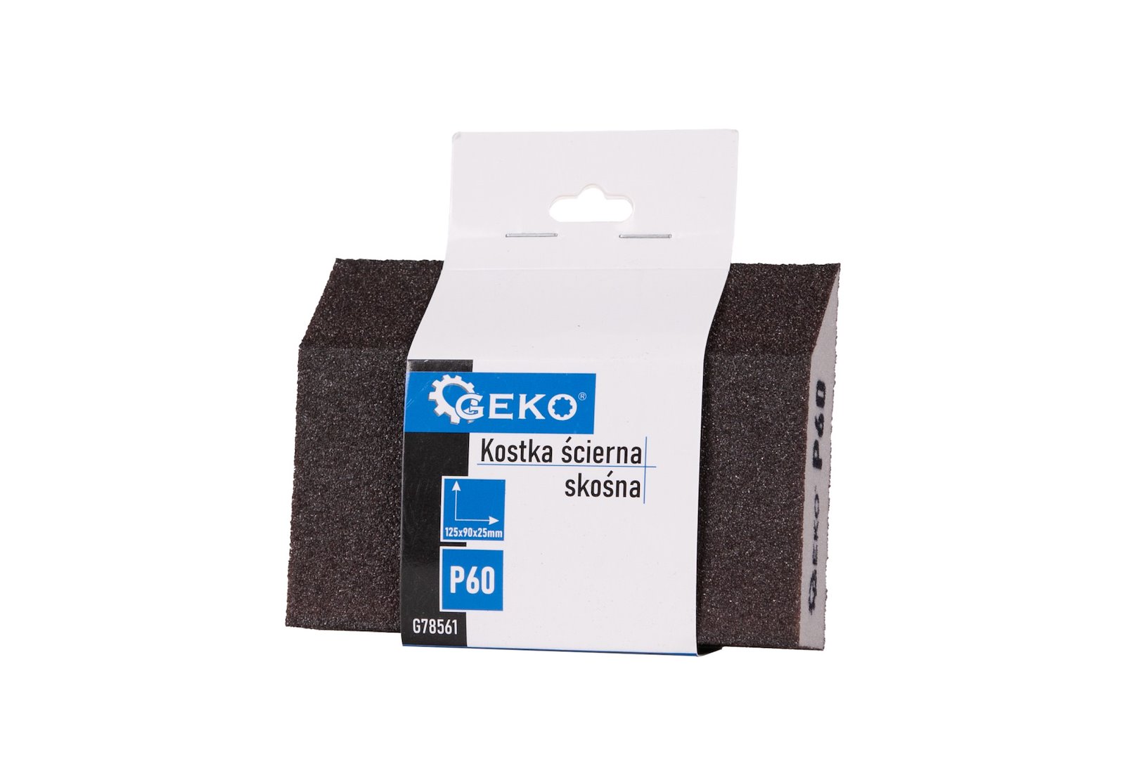 Šikm brusný kotouč Geko 125x90x25mm P60 – celkový pohled